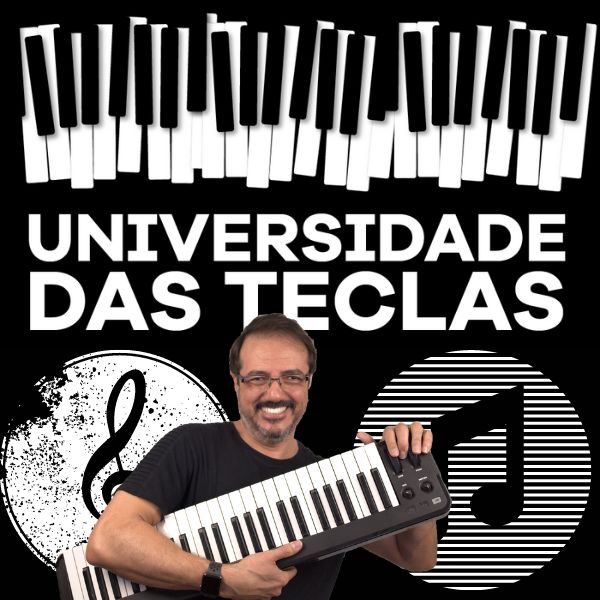 AULA de Piano Aula de Teclado: PRIMEIRA MÚSICA com 2 MÃOS em